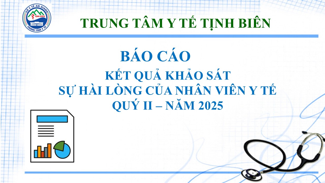 Báo cáo kết quả sự hài lòng của nhân viên y tế quý II năm 2025