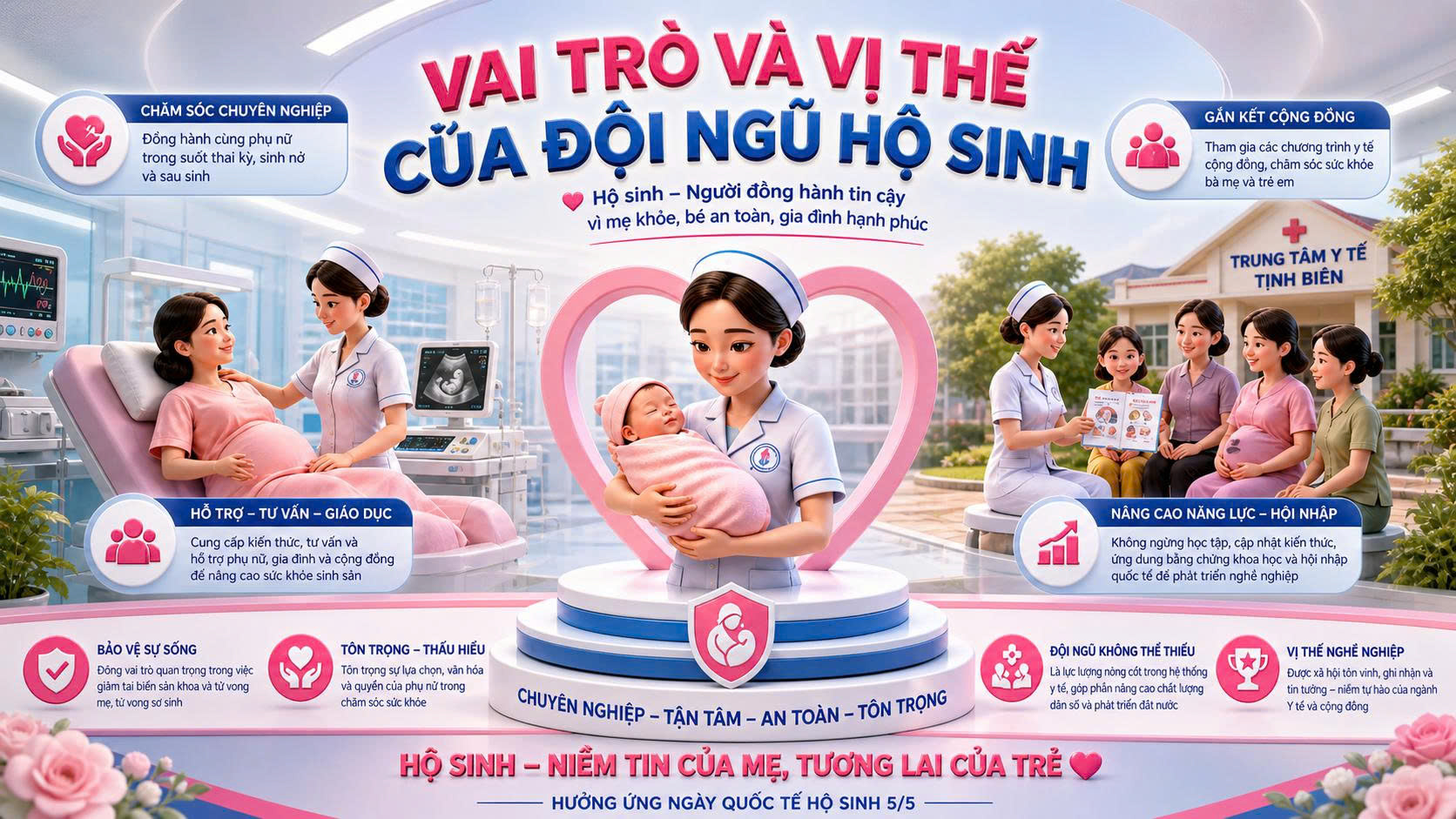 Vai trò và vị thế của đội ngũ hộ sinh