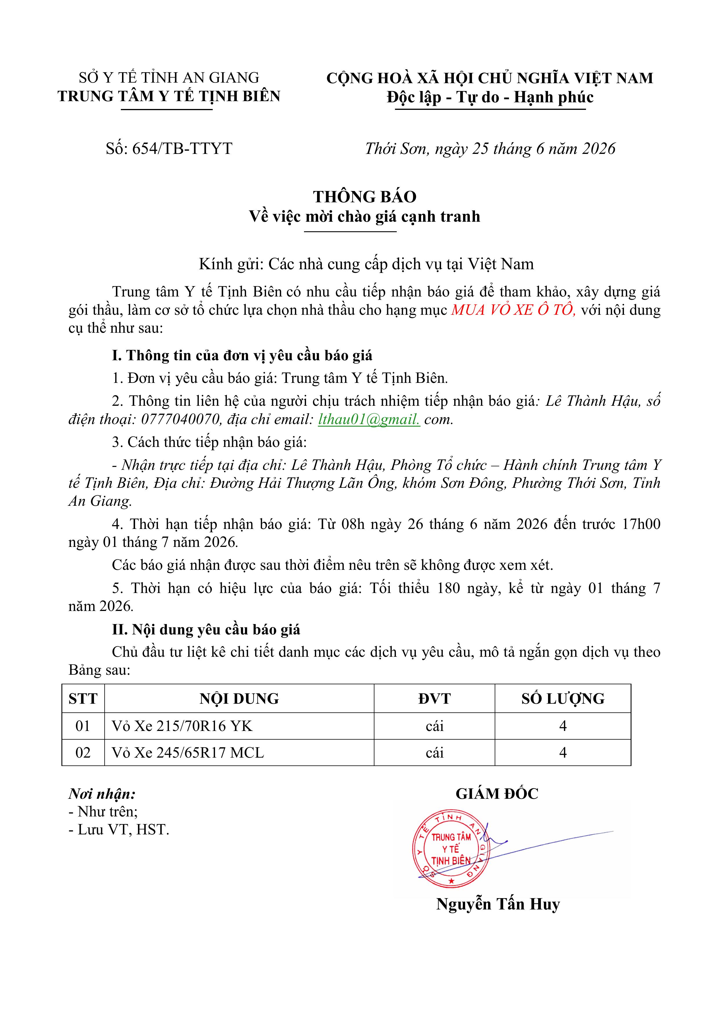 654 Thông báo mua vỏ xe Ô tô.signed images 0