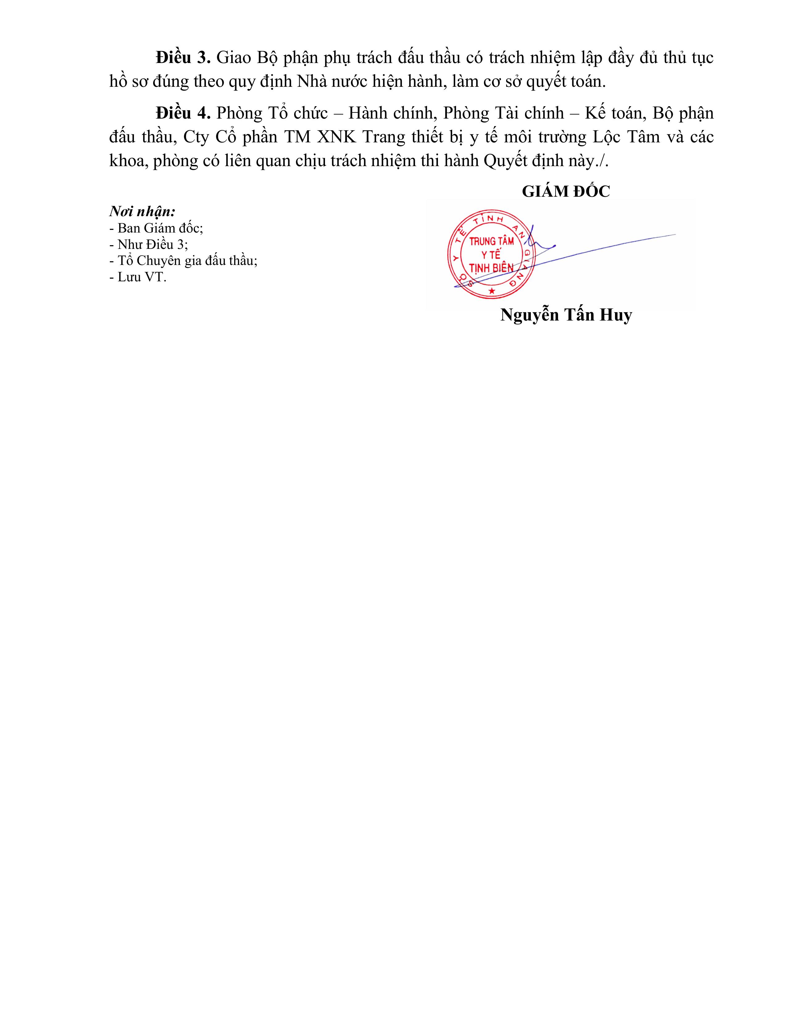 699 Quyết định phê duyệt kết quả lựa chọn nhà thầu thuê DV lập hồ sơ giấy phép môi trường.signed images 2