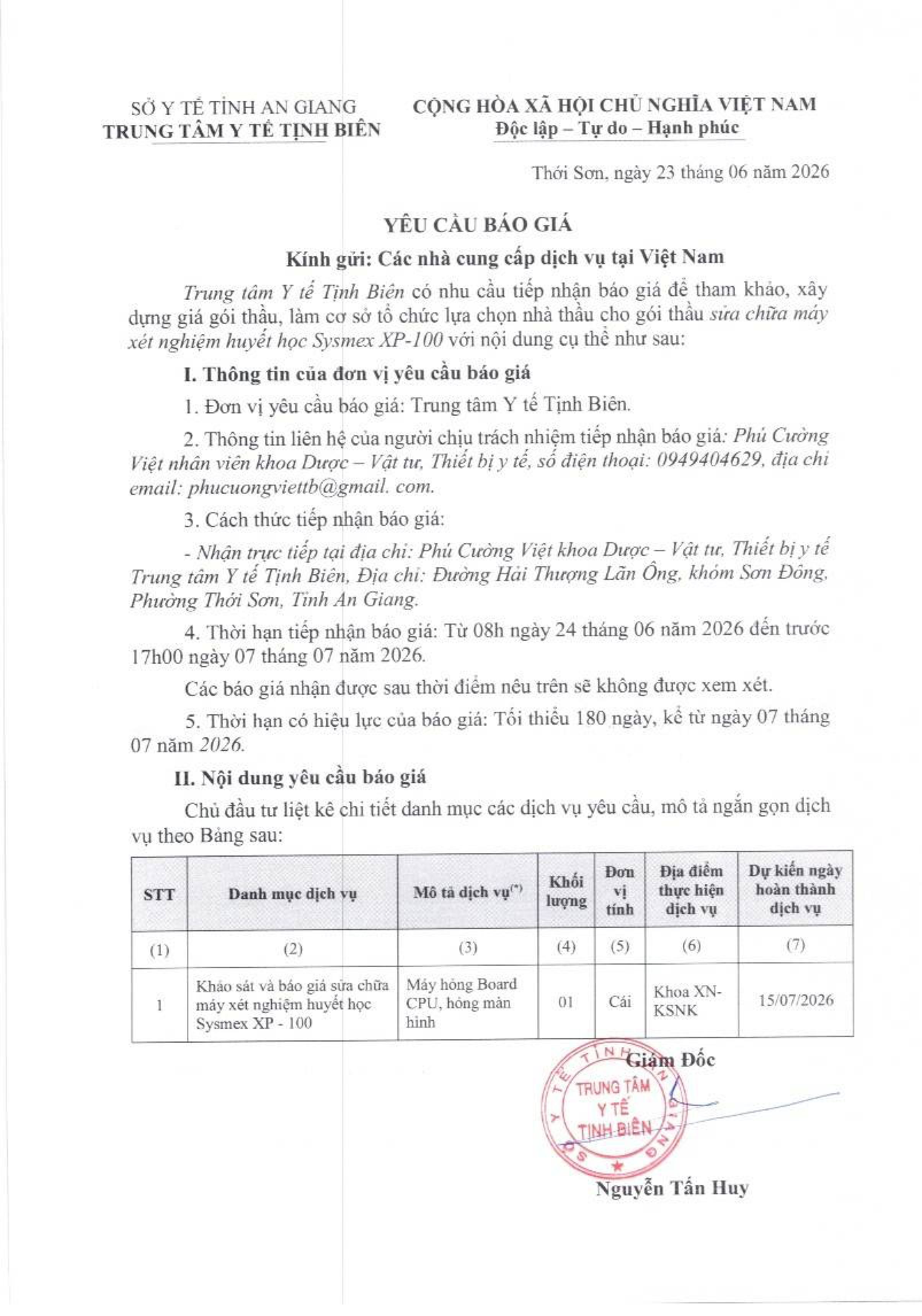 XIN CHÀO GIÁ SỬA CHỮA MÁY XP 100