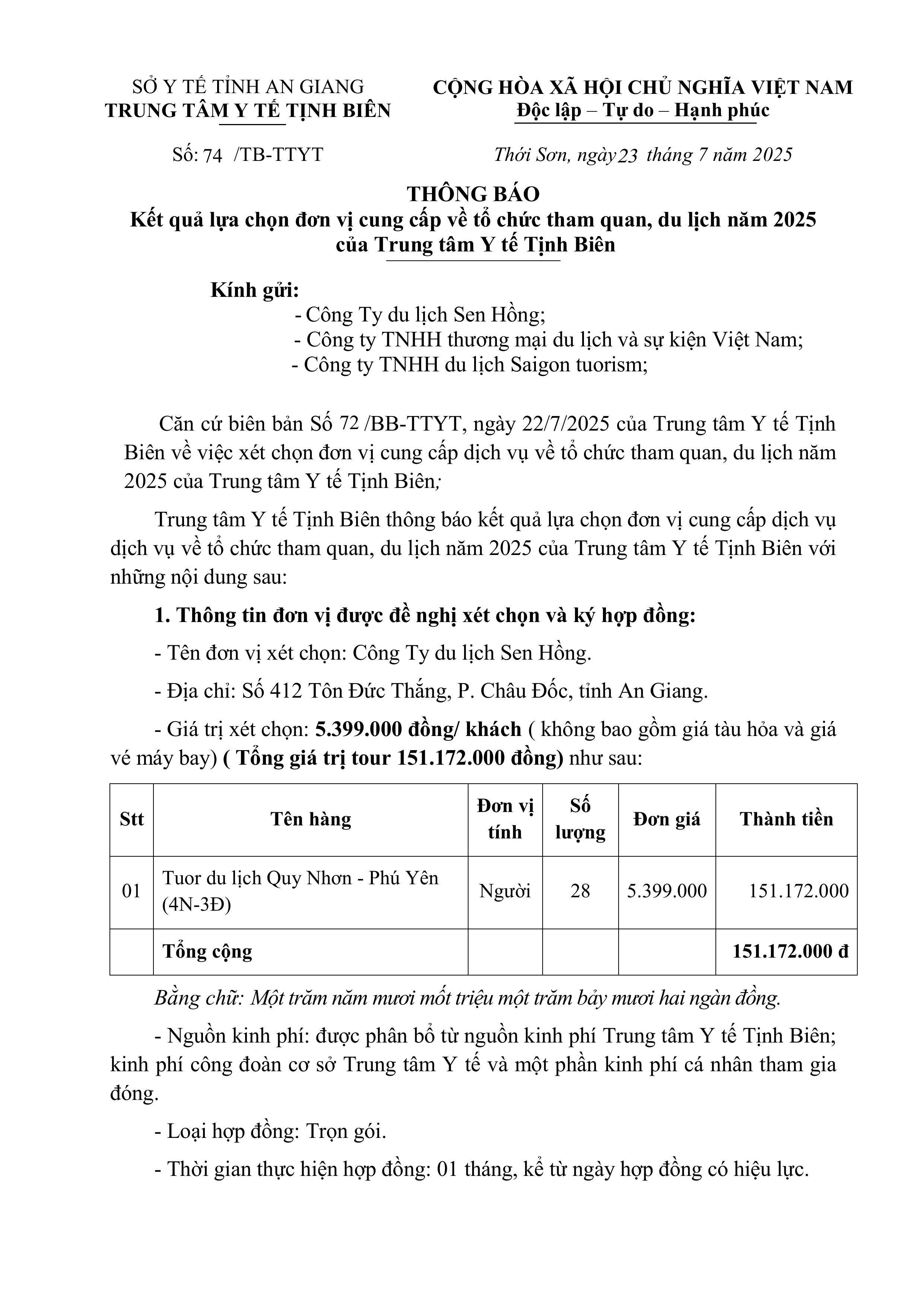 thong bao goi tham quan hình ảnh 0